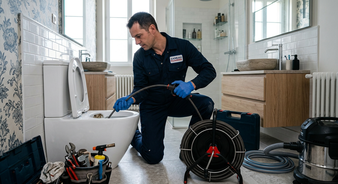 débouchage WC furet électrique Herblay 95